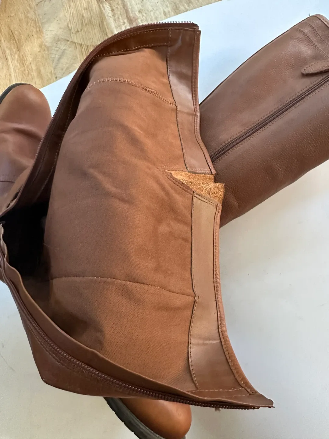 FRANCO SARTO Brown Leather Riding Boots. size EUR 39.5 / US 8.5 image indicator(5)