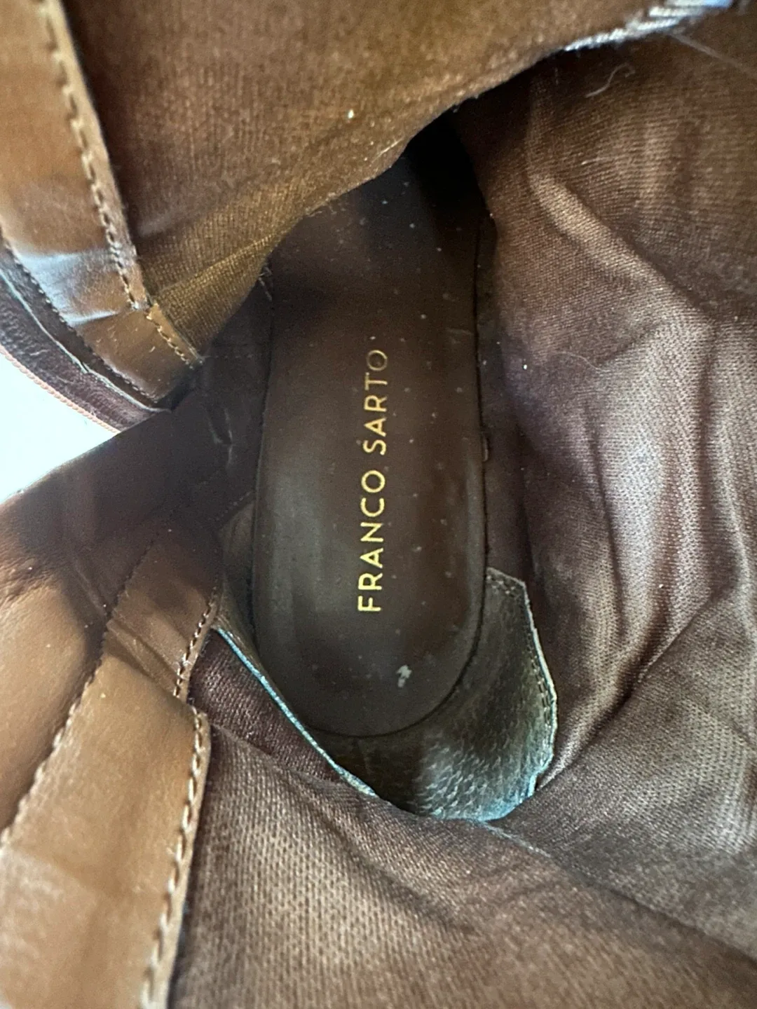 FRANCO SARTO Brown Leather Riding Boots. size EUR 39.5 / US 8.5 image indicator(6)