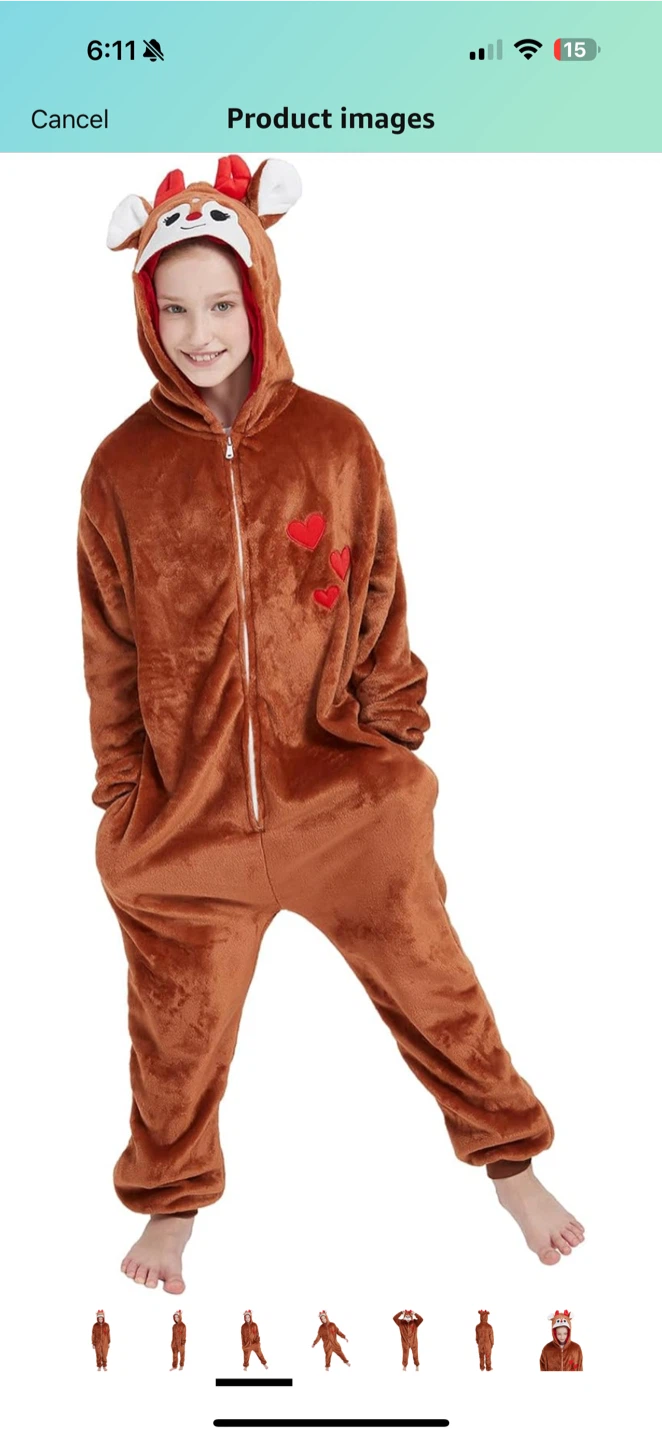ACO GNA Deer Brown Onesie, Size 10-11 Years - photo 2