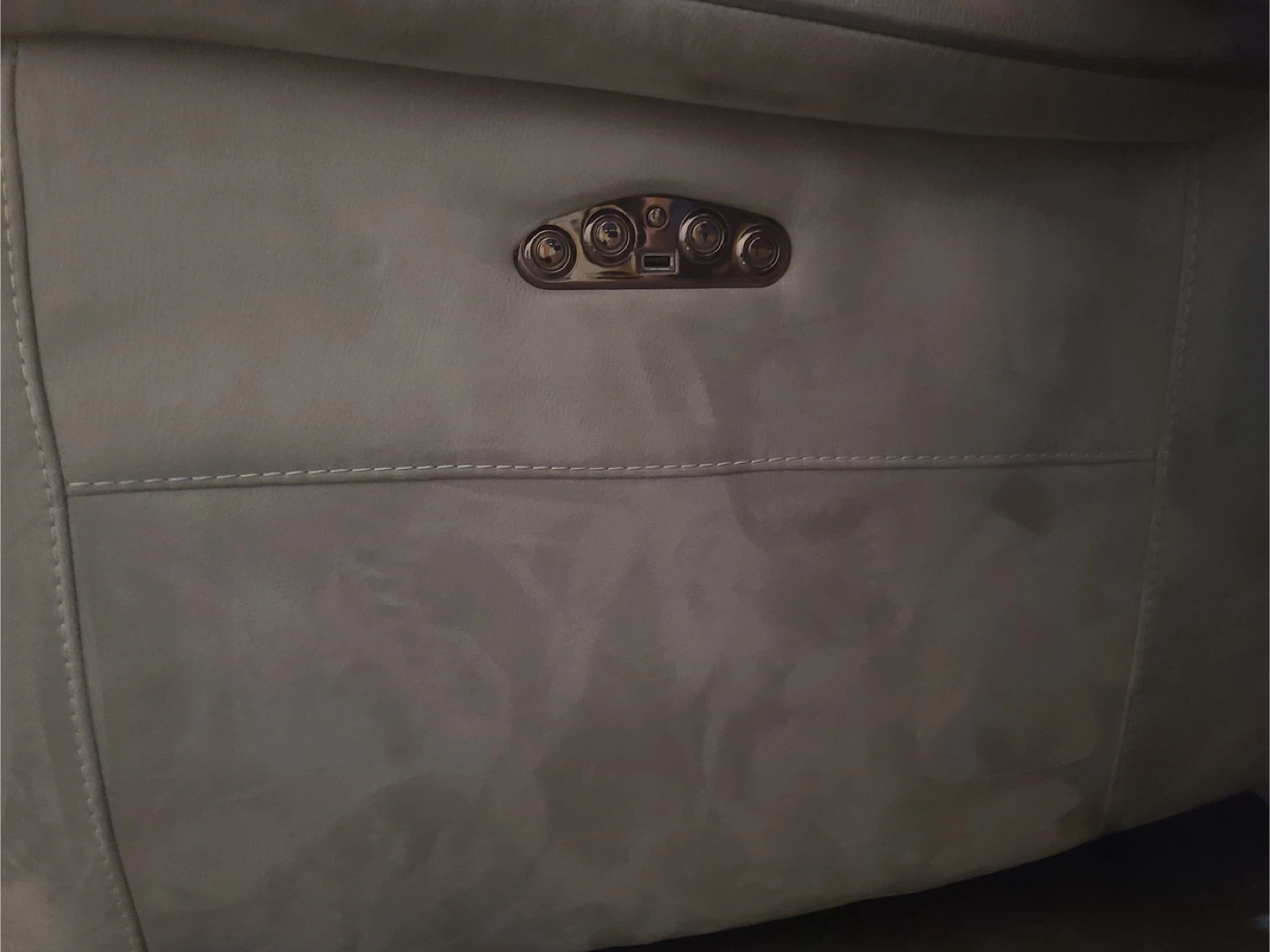 Light Grey Reclining Sofa
