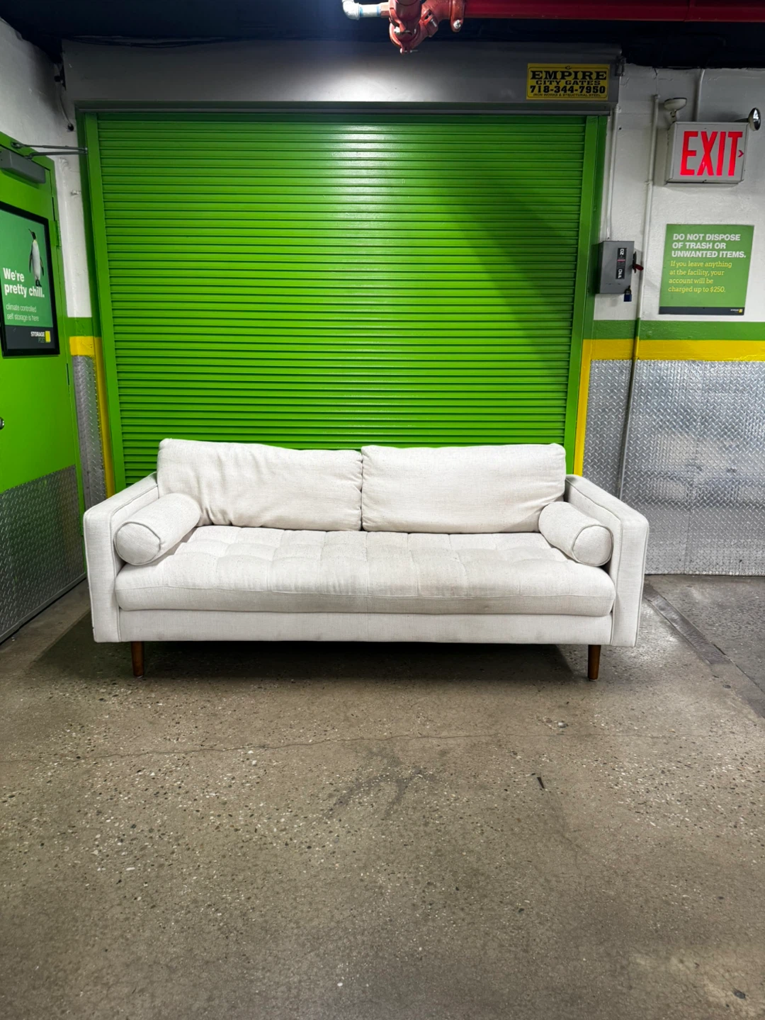 Madison 3 Seather Sofa - FREE DELIVERY