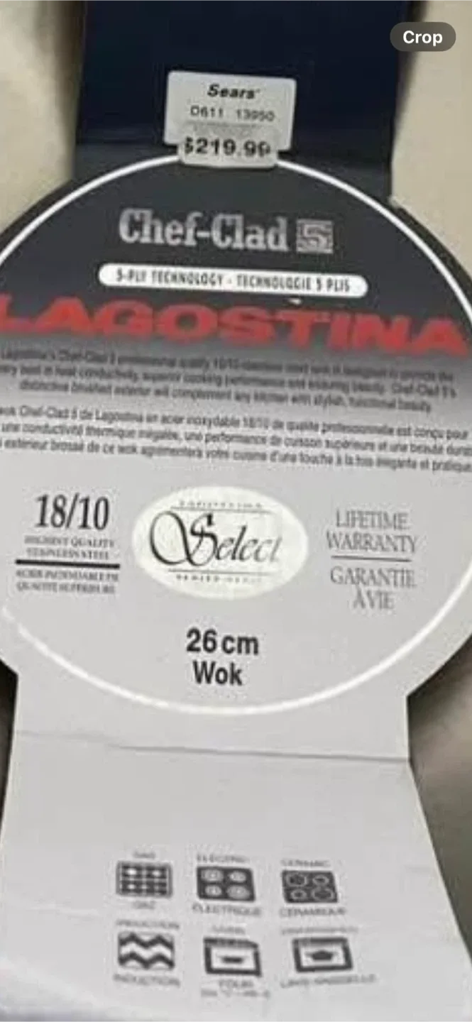 Lagostina Chef-Clad 26cm Wok - Like New! image indicator(3)