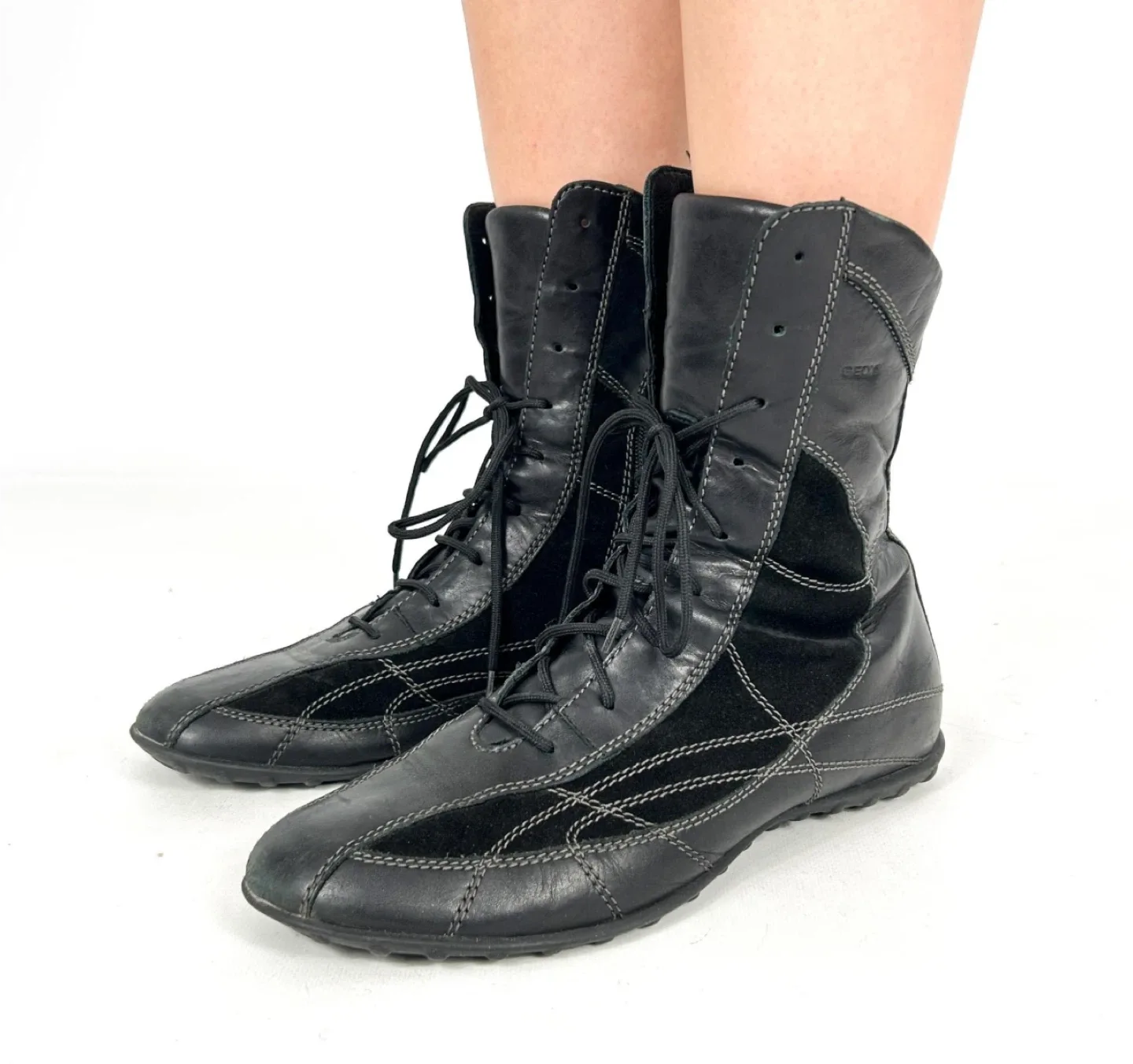 GEOX Mid Calf women’s boxing Boots, Vintage Sz. EUR 39/US 8-8.5 image indicator(10)