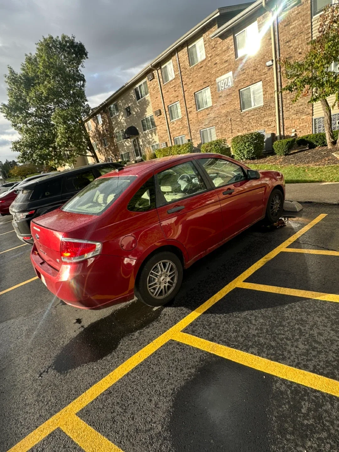 Red Ford Focus Sedan image indicator(4)