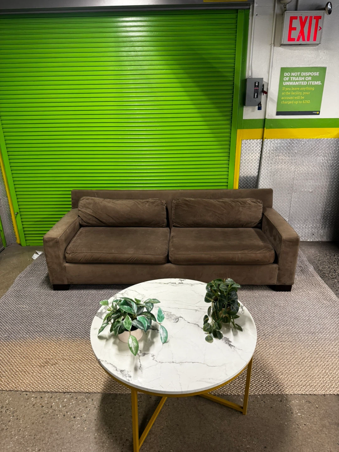 Brown West Elm Couch - FREE DELIVERY