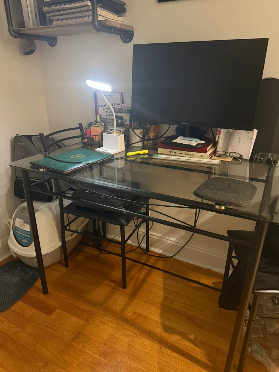 Glass Top Desk - photo 2
