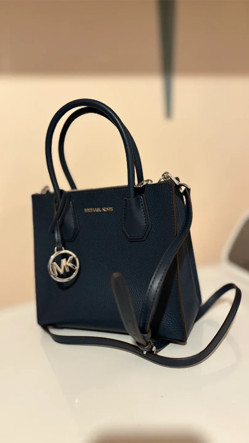 Michael Kors Navy Blue Small Satchel image indicator(2)