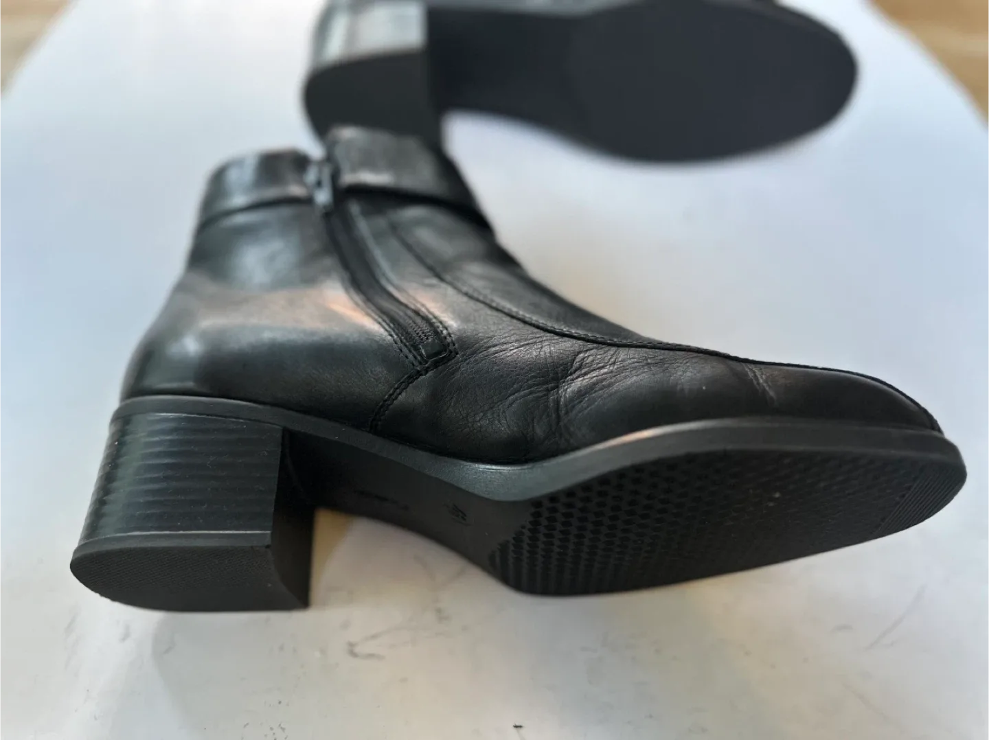 RIEKER  fur lined Leather Ankle Boots SZ. EUR 41/ US 10-10.5 image indicator(6)