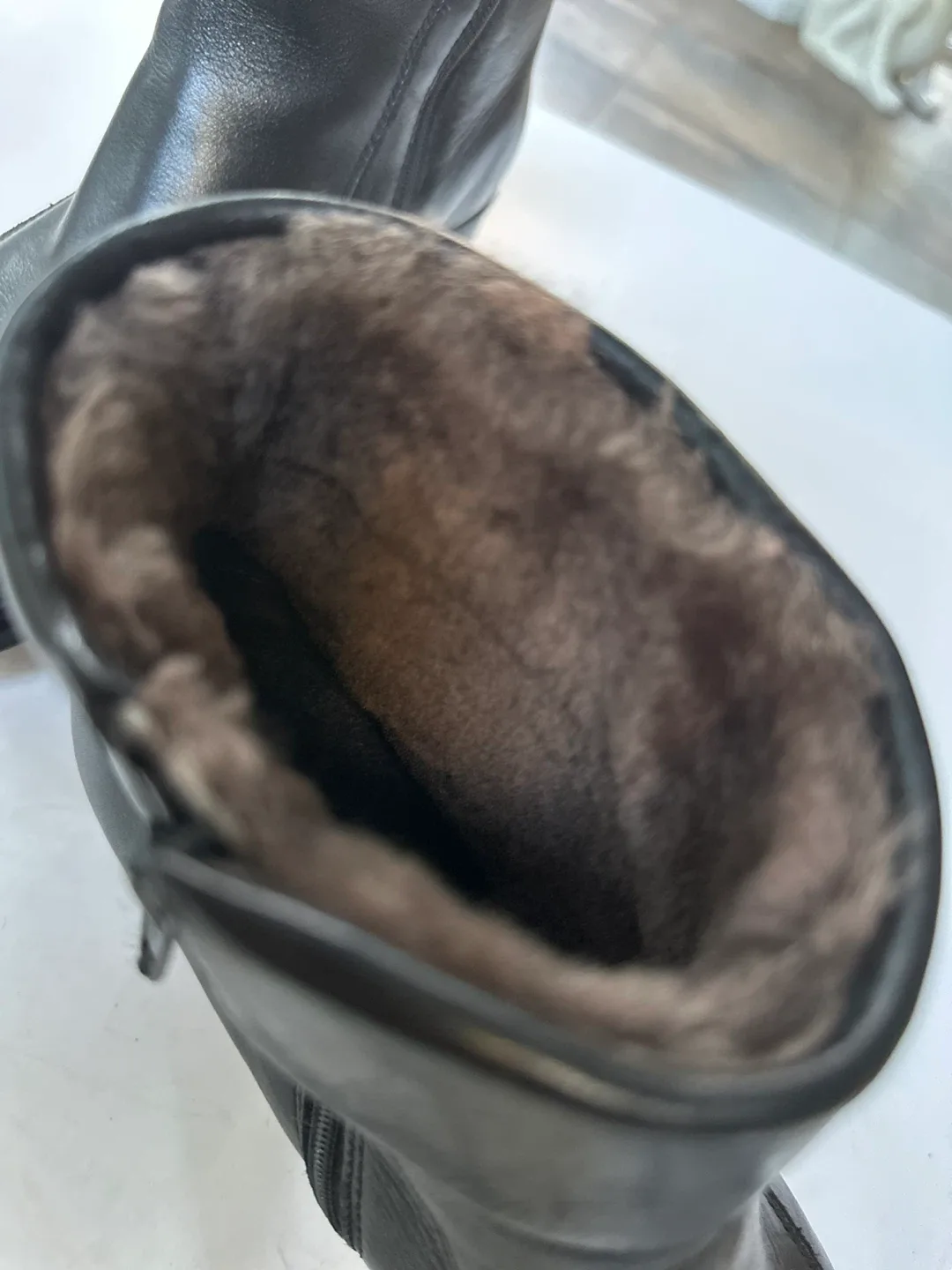 RIEKER  fur lined Leather Ankle Boots SZ. EUR 41/ US 10-10.5 image indicator(3)