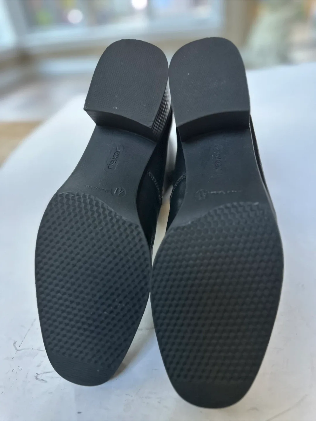 RIEKER  fur lined Leather Ankle Boots SZ. EUR 41/ US 10-10.5 image indicator(8)