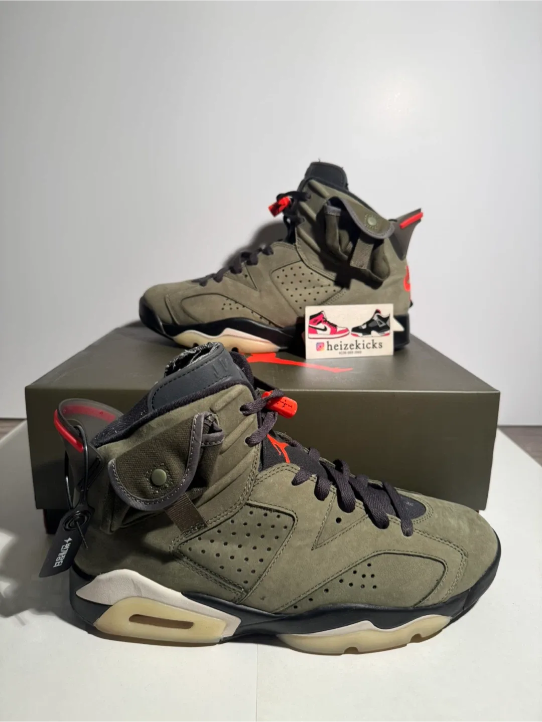 Jordan 6 Travis Scott Olive size 9