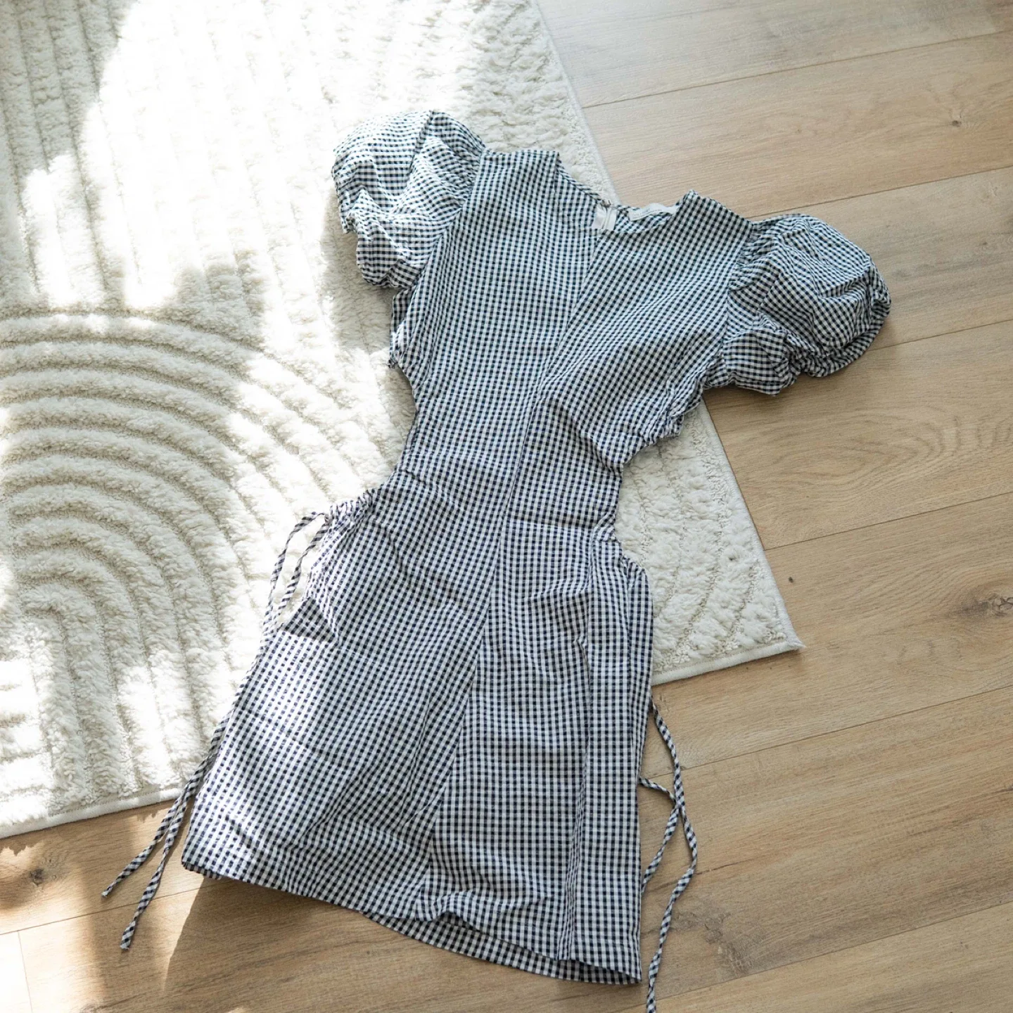 Oak + Fort Gingham Dress - XS