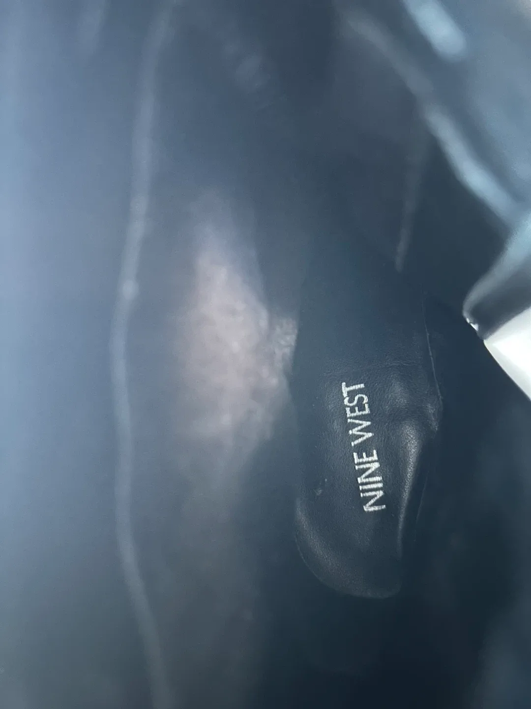 NINE WEST Black Leather Ankle Boots Size 7M image indicator(8)