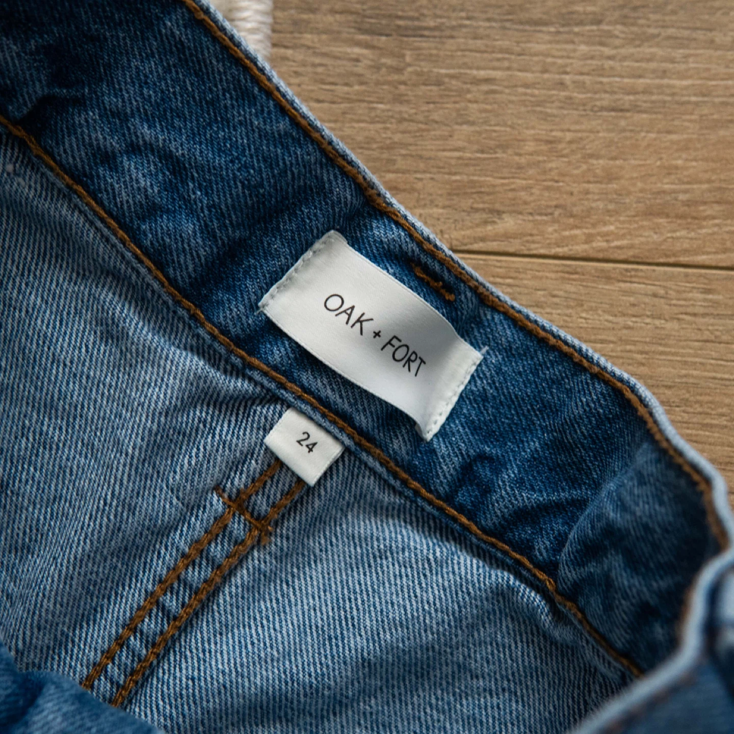 Oak + Fort Denim Cargo Pants - Size 24 - photo 2