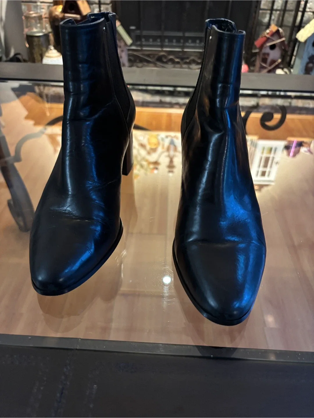 Calvin Klein Leather Ankle Boots