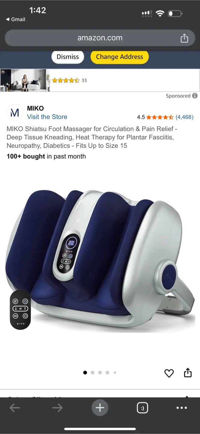 MIKO MAS II Shiatsu Foot Massager w/ Heat image indicator(2)