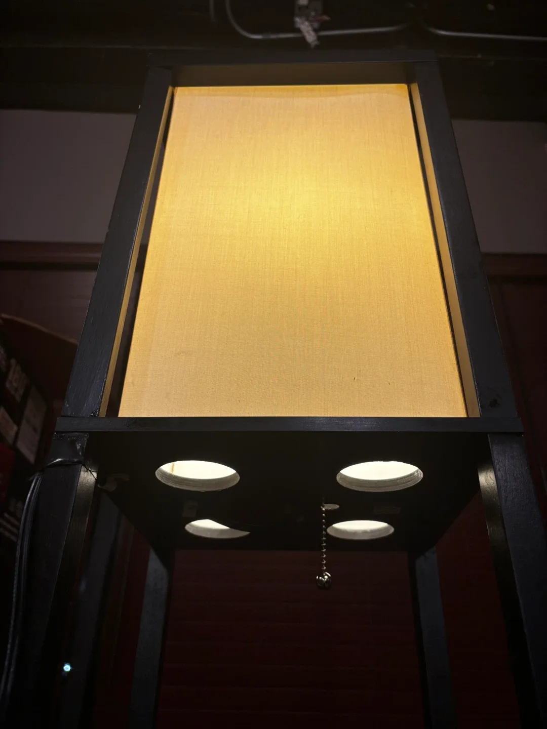 Black Floor Lamp with Shelves image indicator(3)