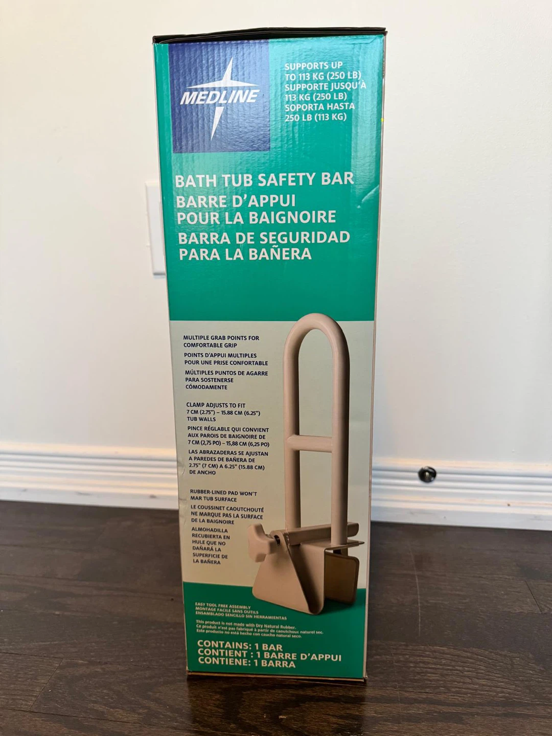 Medline Bath Tub Safety Bar - photo 2