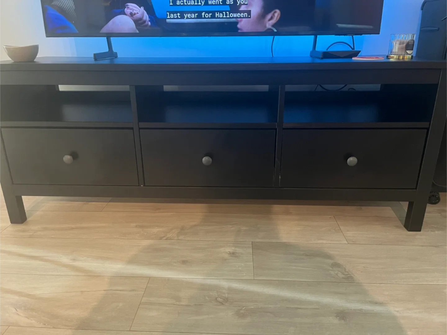 IKEA Hemnes Black-Brown TV Bench image indicator(6)