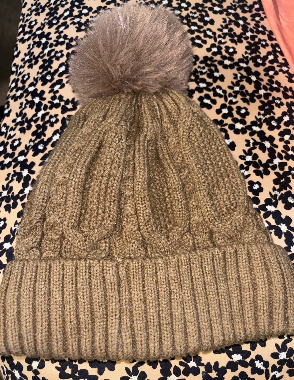Brown Knit Beanie