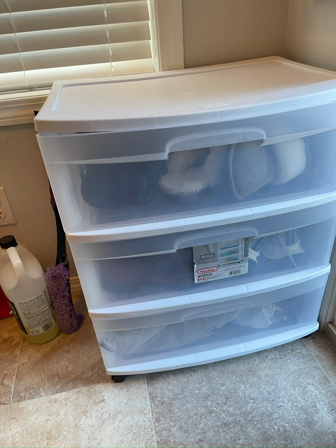 Sterilite 3-Drawer Wide Tower - White - photo 3