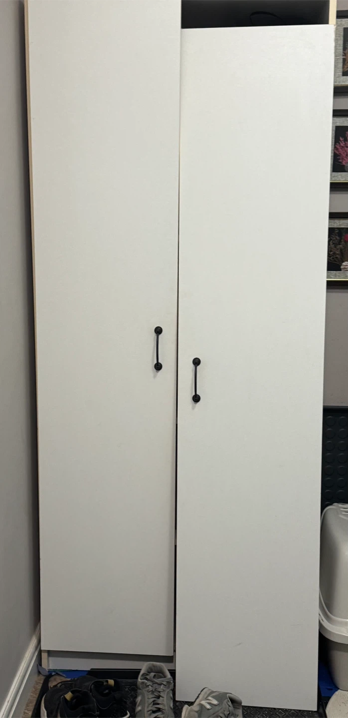 White Wardrobe Cabinet - photo 3