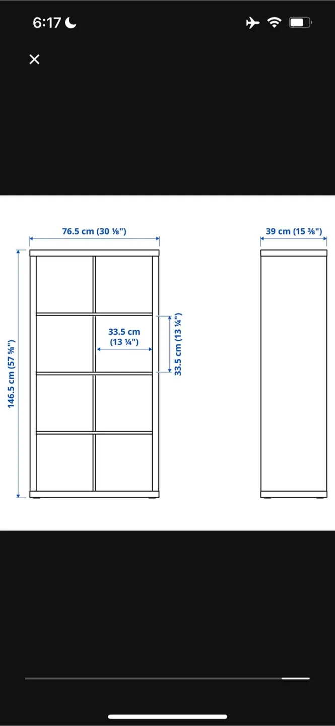 IKEA Kallax Shelf Unit - Black/Brown image indicator(4)