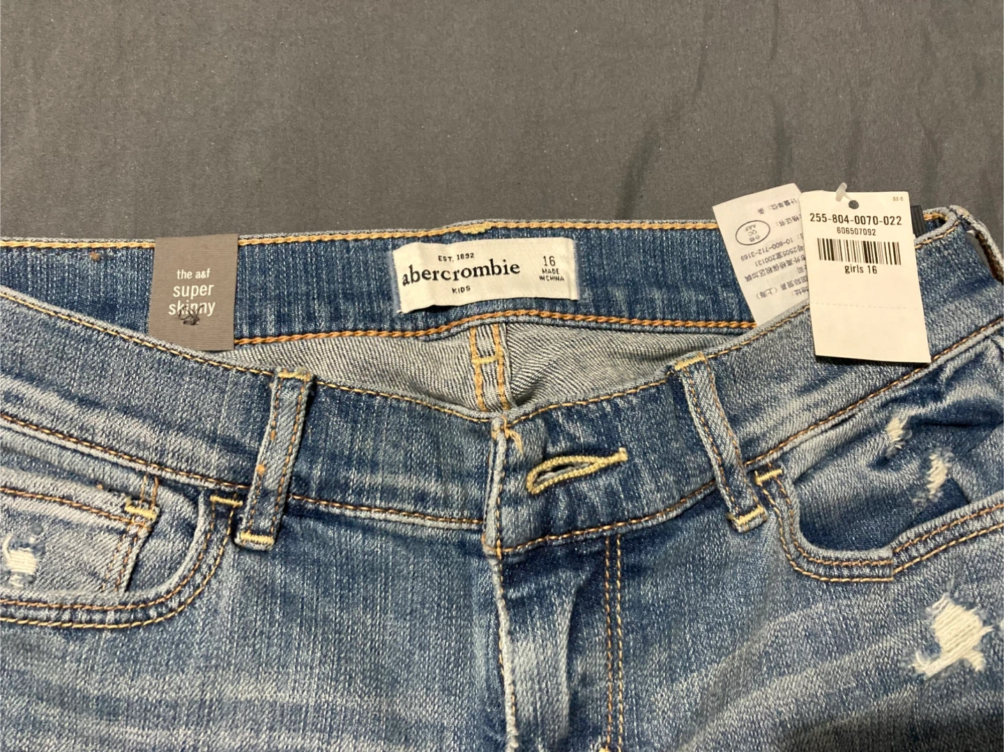Abercrombie Kids Super Skinny Jeans Size 16 - photo 2