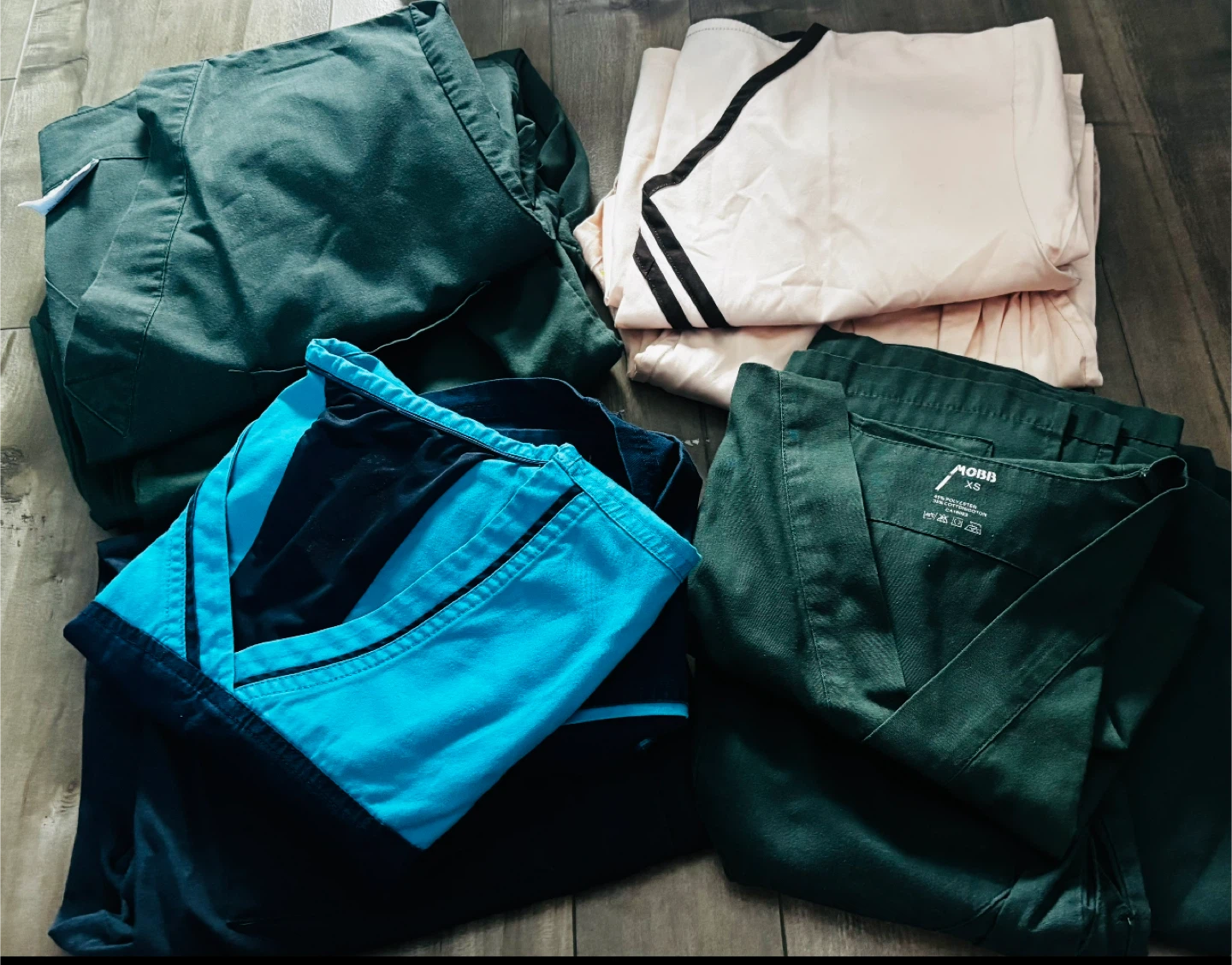 Set of Fours Pairs of Scrub Sets