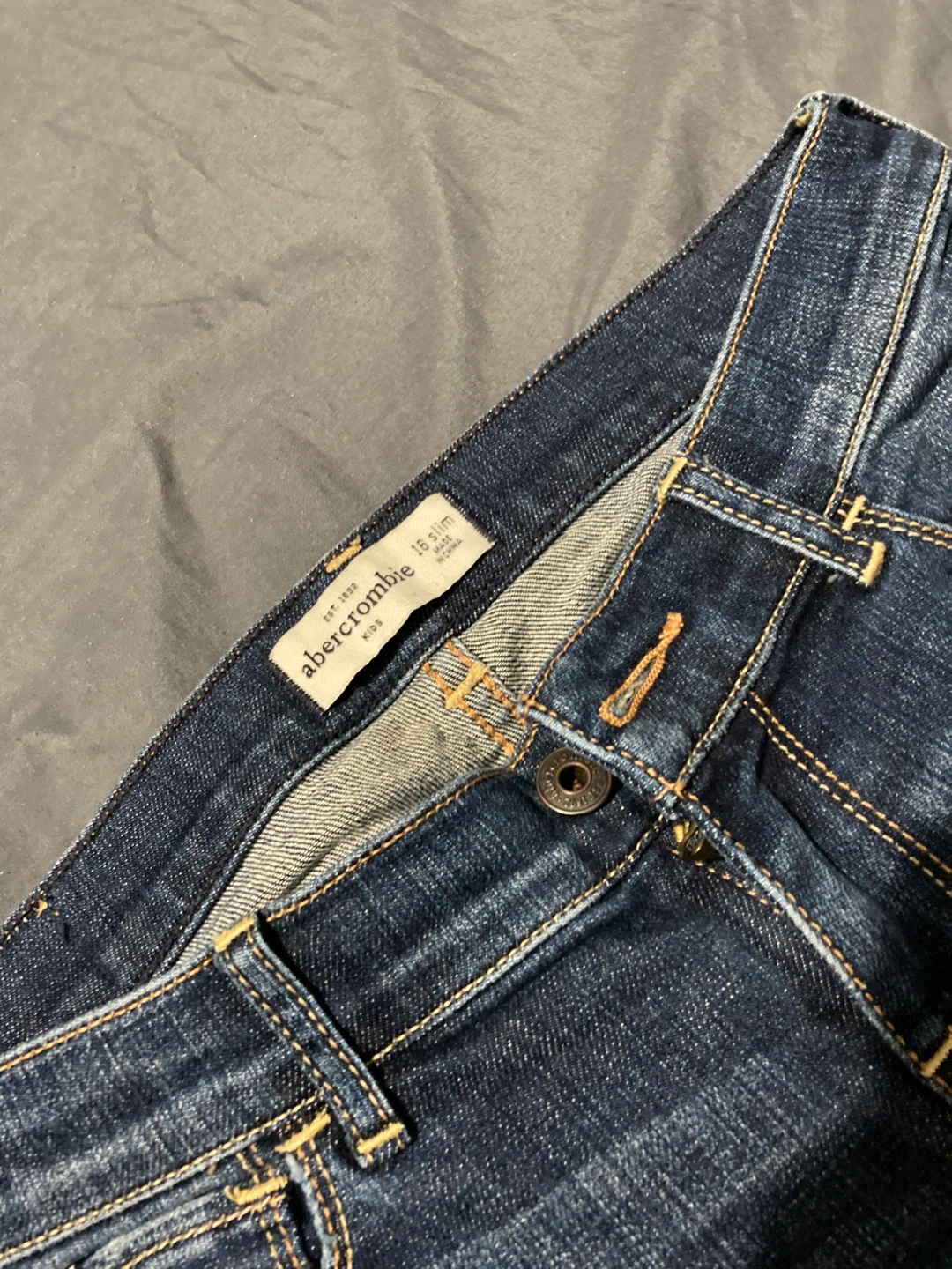 Abercrombie Kids Jeans, Size 16 Slim, brand new with no tag - photo 2
