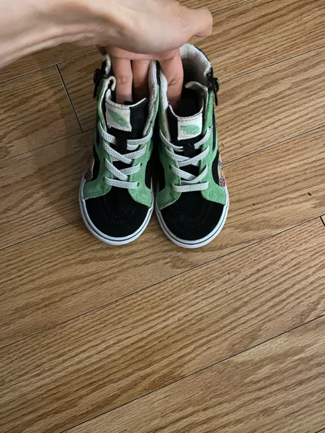Vans Toddler Sk8-Hi Zip Dinosaur Shoes - Size 6 thumbnail