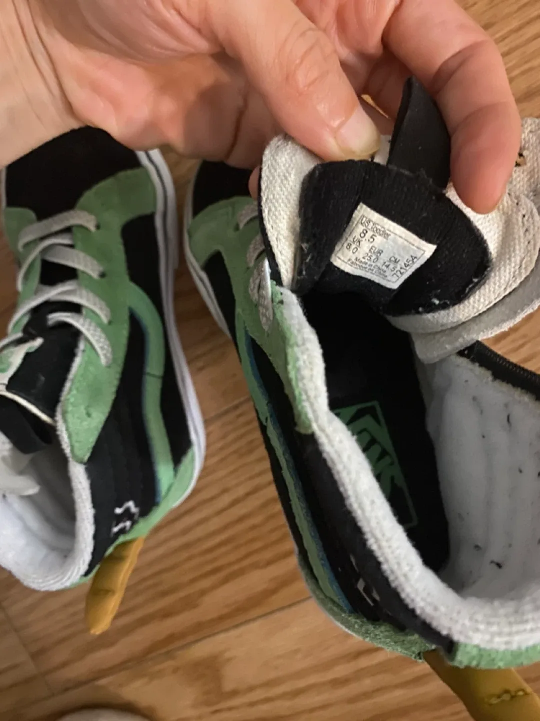 Vans Toddler Sk8-Hi Zip Dinosaur Shoes - Size 6 image indicator(4)