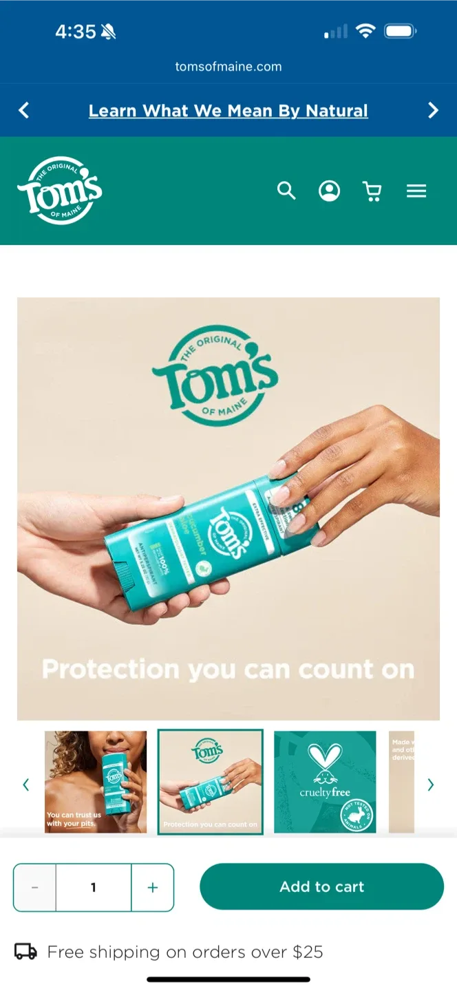 Tom's of Maine Cucumber Aloe Deodorant image indicator(10)