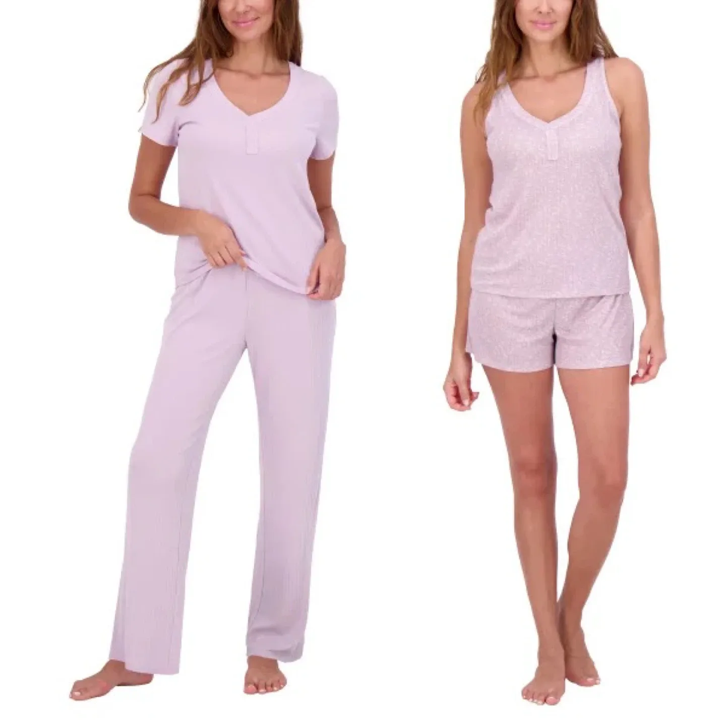 Live 2 Lounge 4-Piece Pointelle Lounge Set - Size M