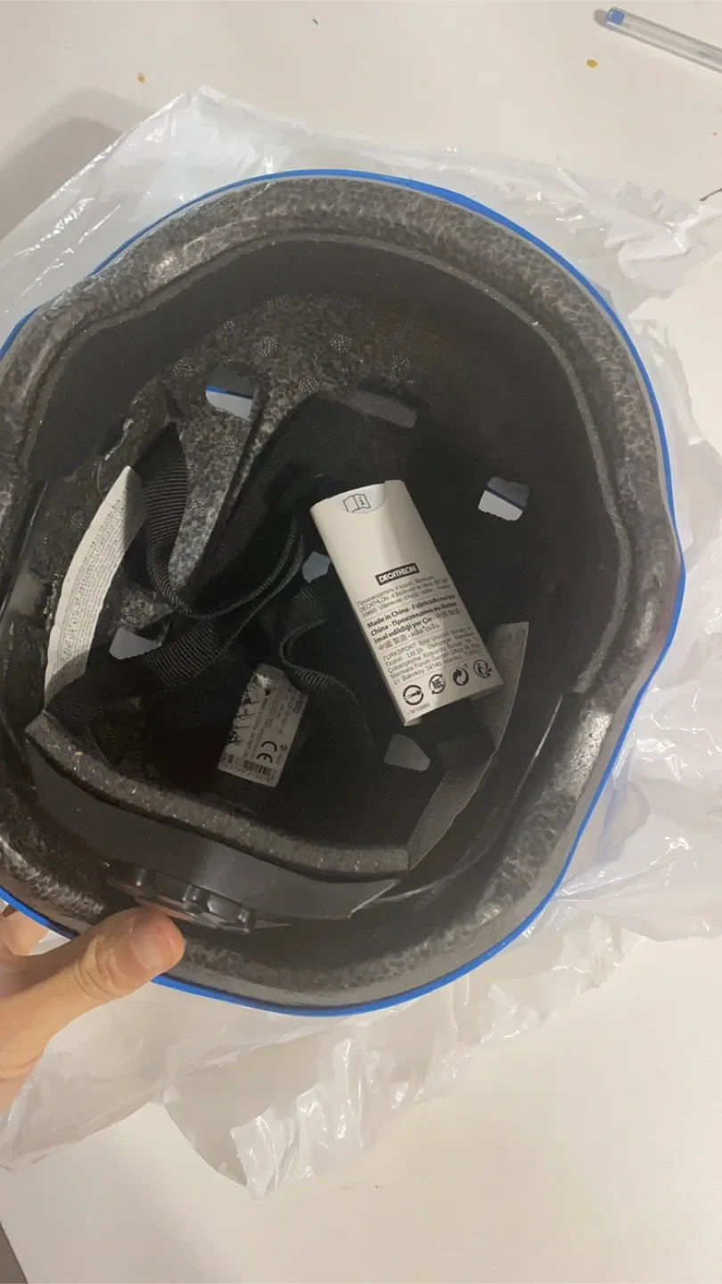 Brand New Decathlon Blue Bike Helmet - Size S image indicator(7)