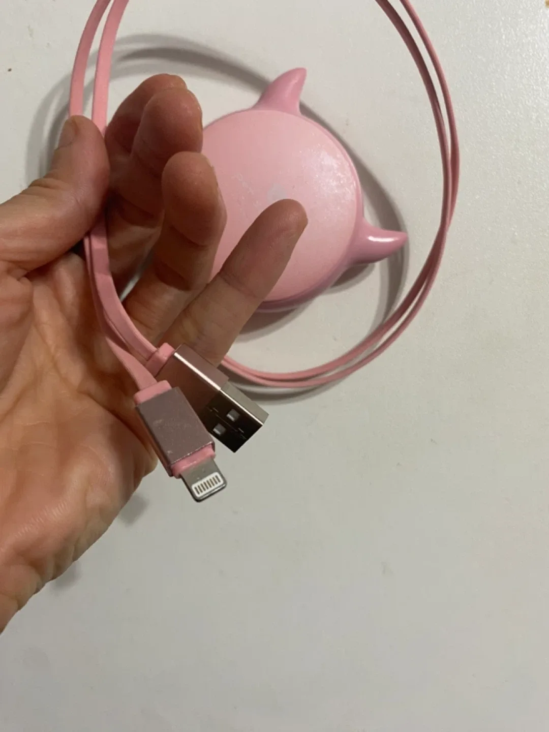Pink Series USB Cable for Iphone image indicator(3)