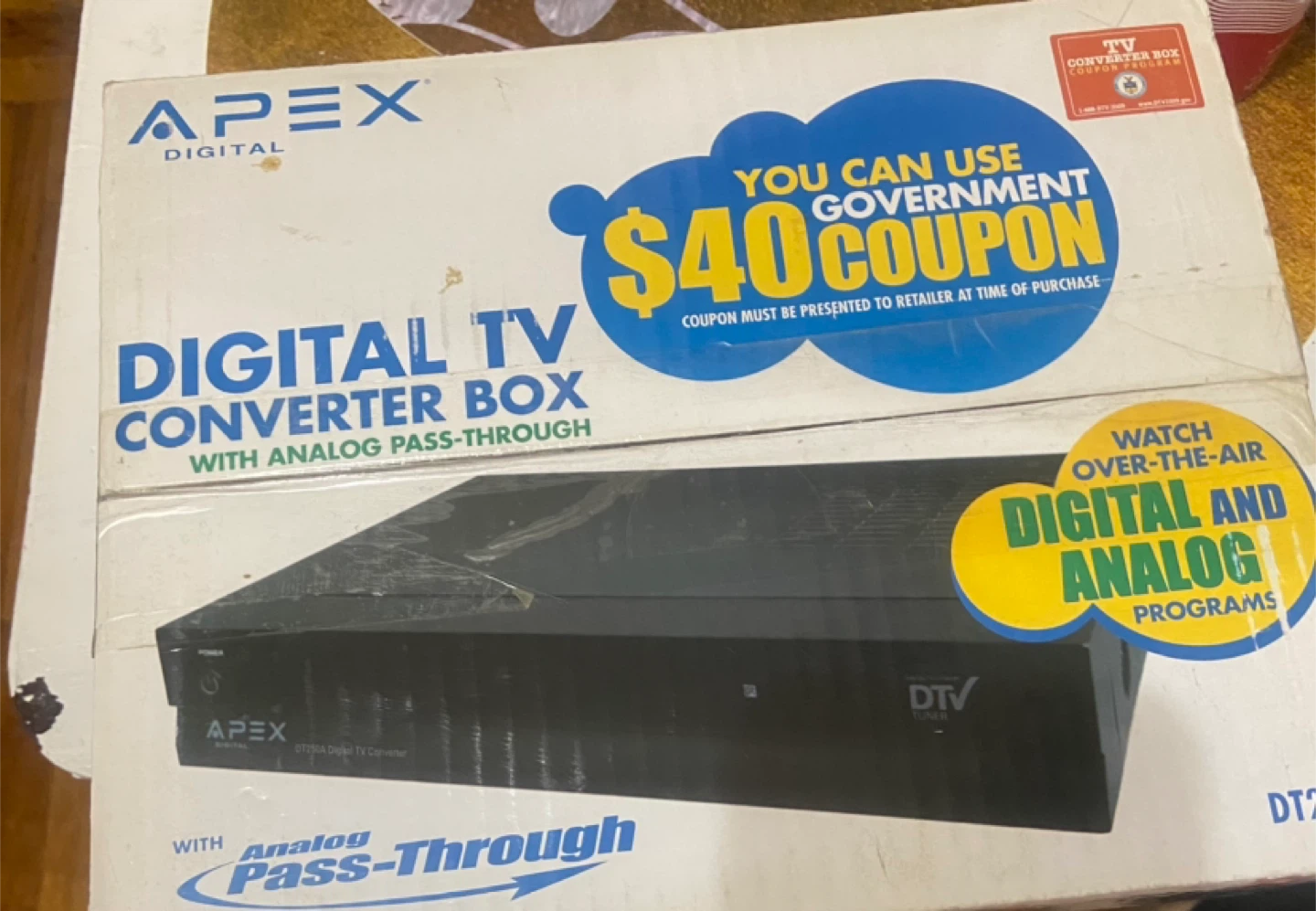 Apex DT250A Digital TV Converter Box - photo 2