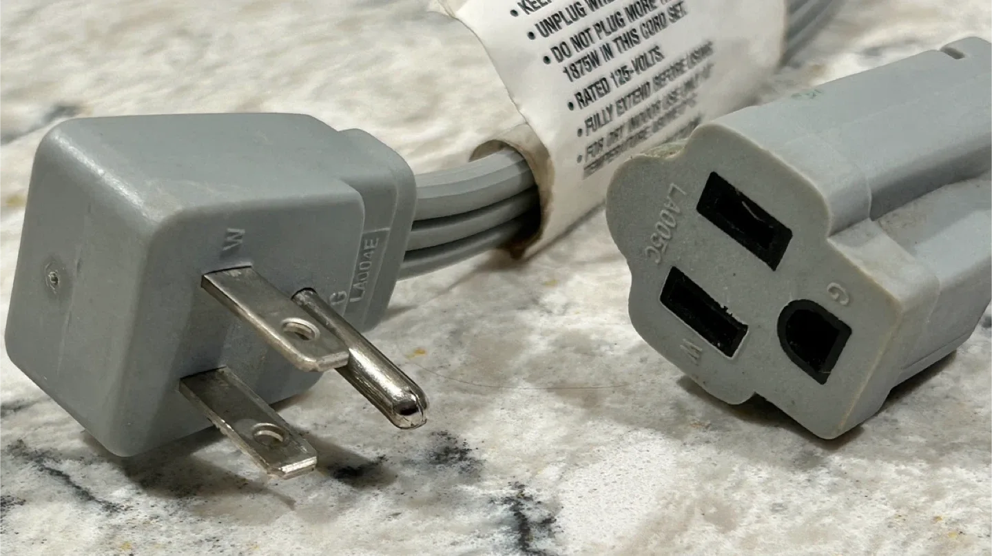 40 inch Grey Power Cord image indicator(2)