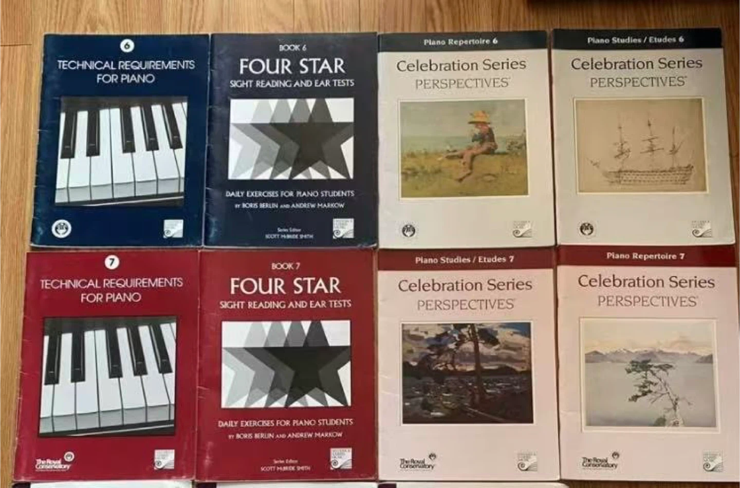 Set of 8 Piano Books: Level 6&7