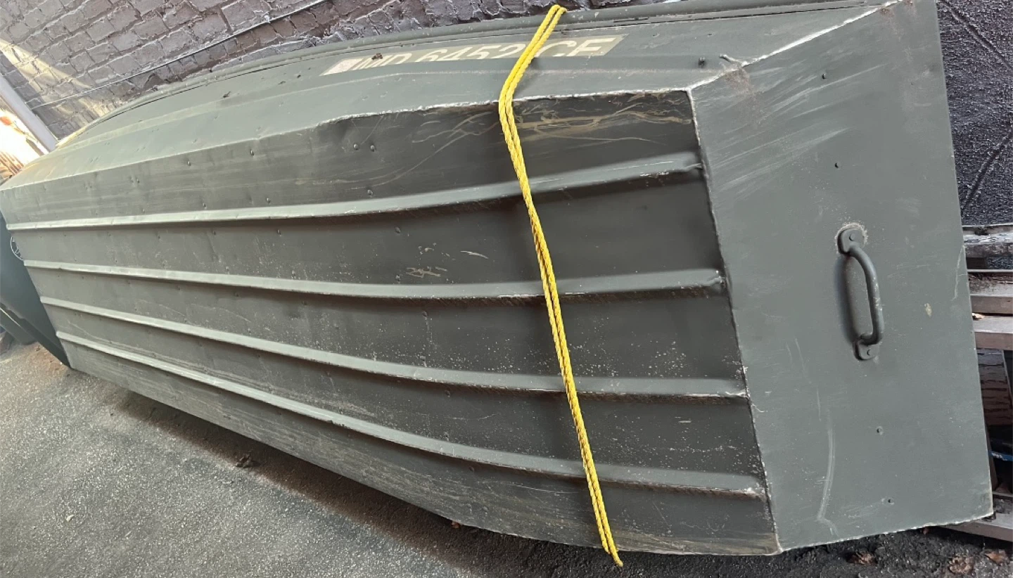 Olive Green Jon Boat