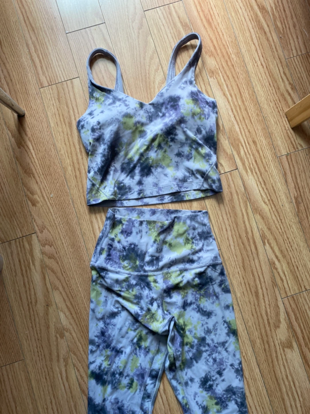 Lululemon Tie Dye Workout Set Size 2