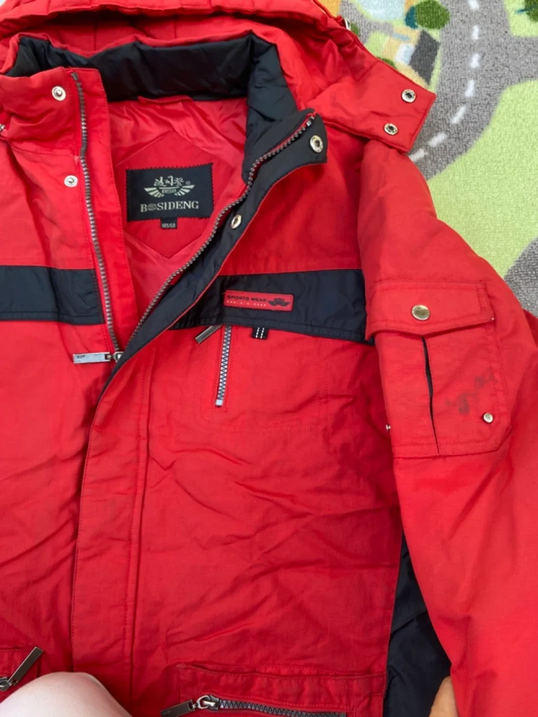 Red Besideng Winter Jacket Down Coat- Size 145/68 image indicator(3)