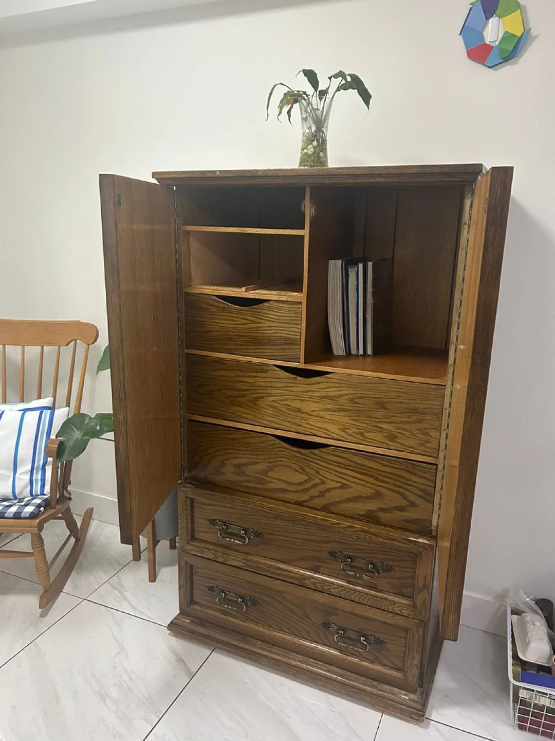 Vintage Wooden Armoire image indicator(2)