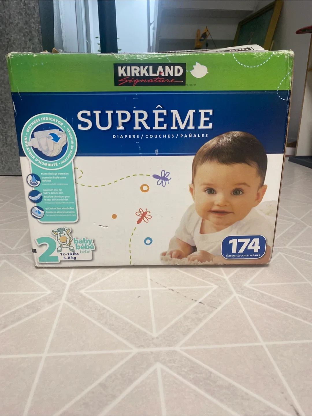 Kirkland Signature Supreme Diapers - Size 2 (174 count)