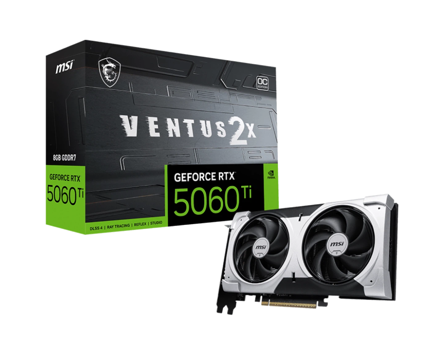 MSI GeForce RTX 5060 Ti Ventus 2X Graphics Card