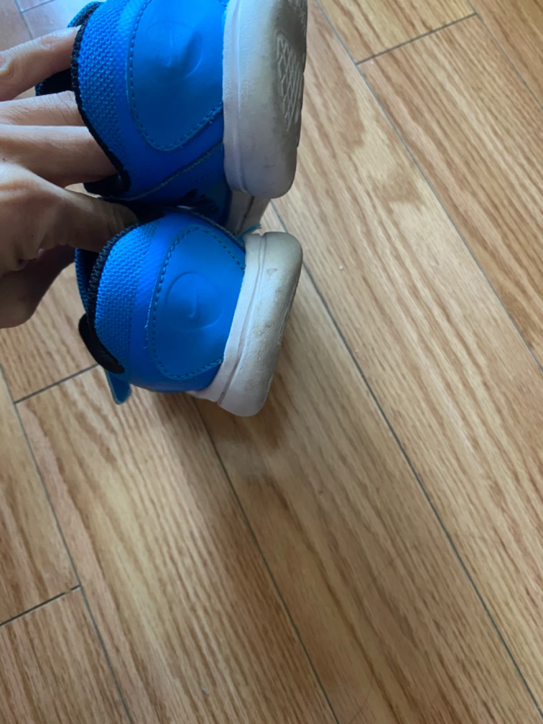 Nike Flex Run Toddler Blue Sneakers Size 9C - photo 4