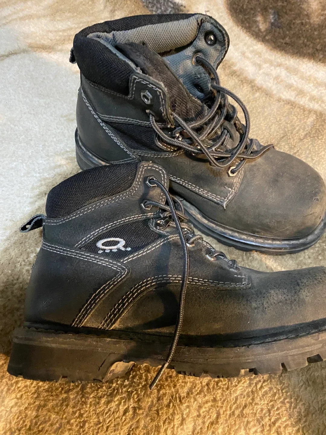 Dakota Black Work Boots, ladies 8 1/2 W image indicator(3)