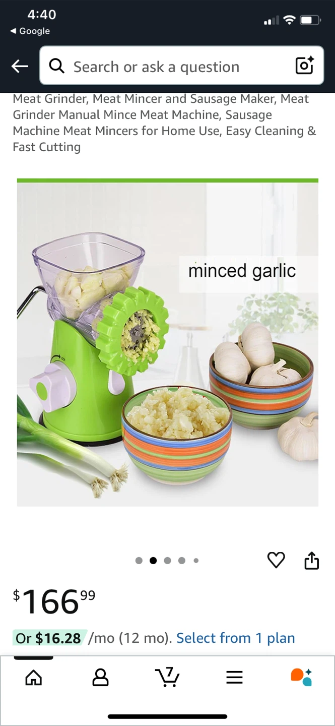 Super Mincer Manual meat grinder - photo 4