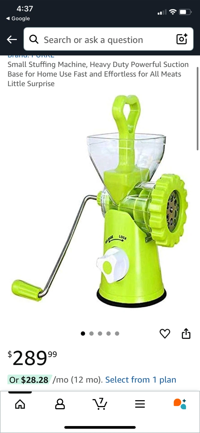 Super Mincer Manual meat grinder - photo 2