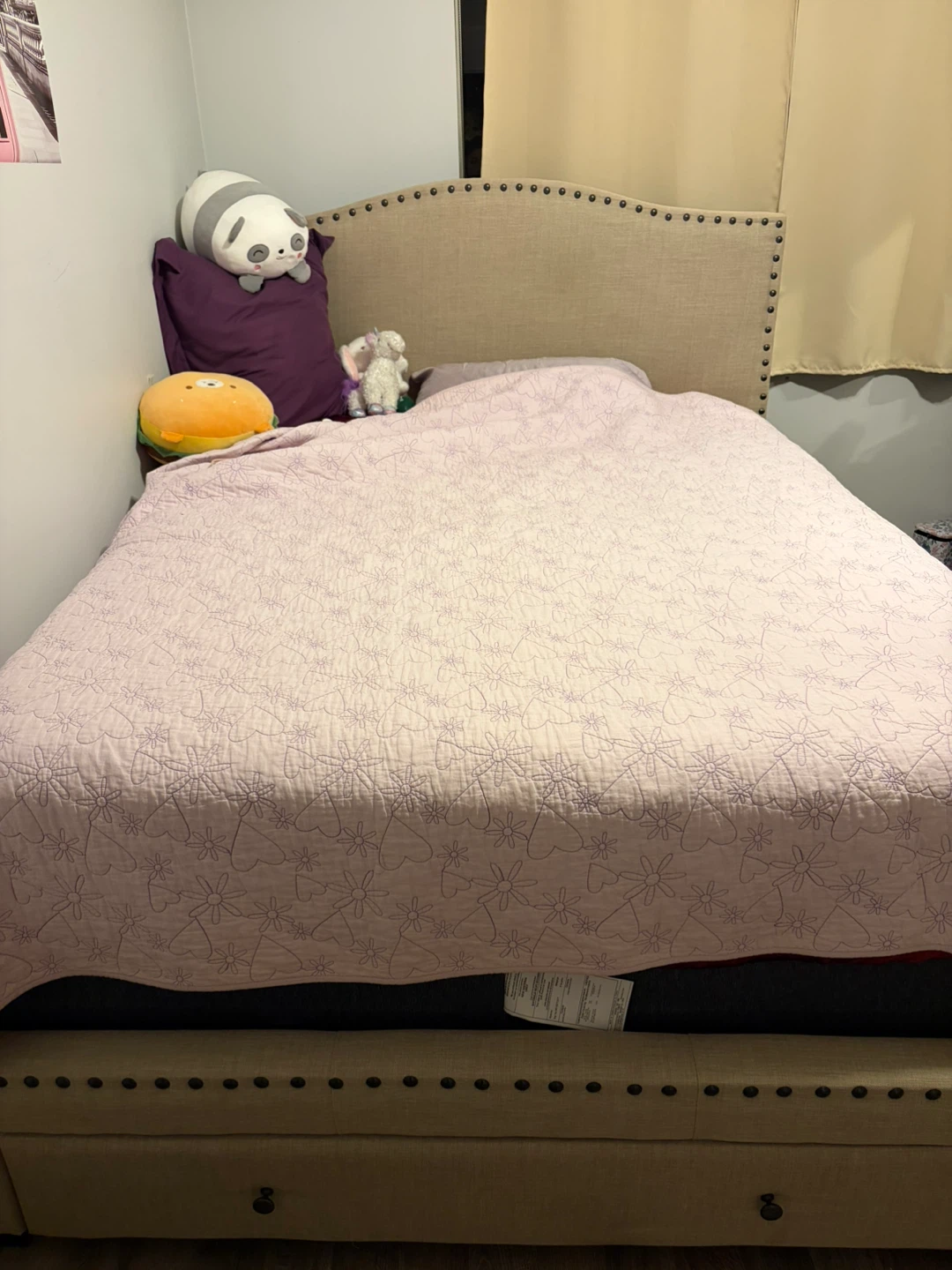 Queen size Bed Frame with Headboard